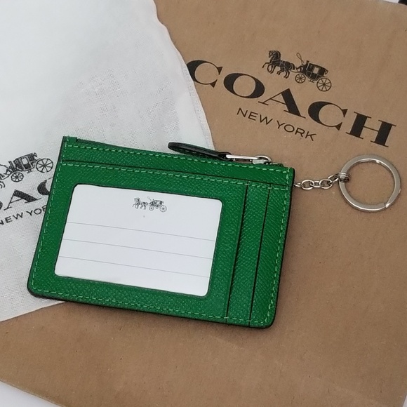 Coach Mini Skinny ID Case In Cross-grain Leather - Picture 3 of 7